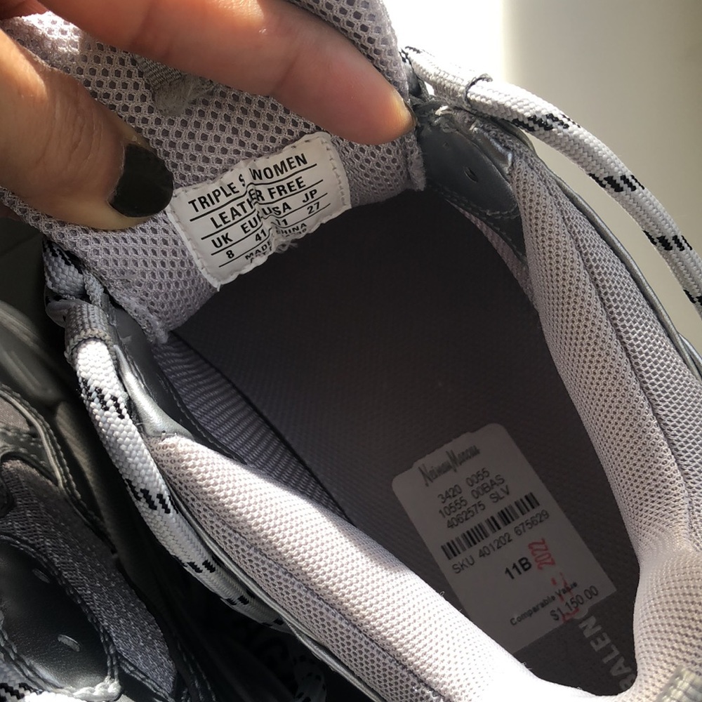 Balenciaga gray triplets sneakers - Picture 8 of 10